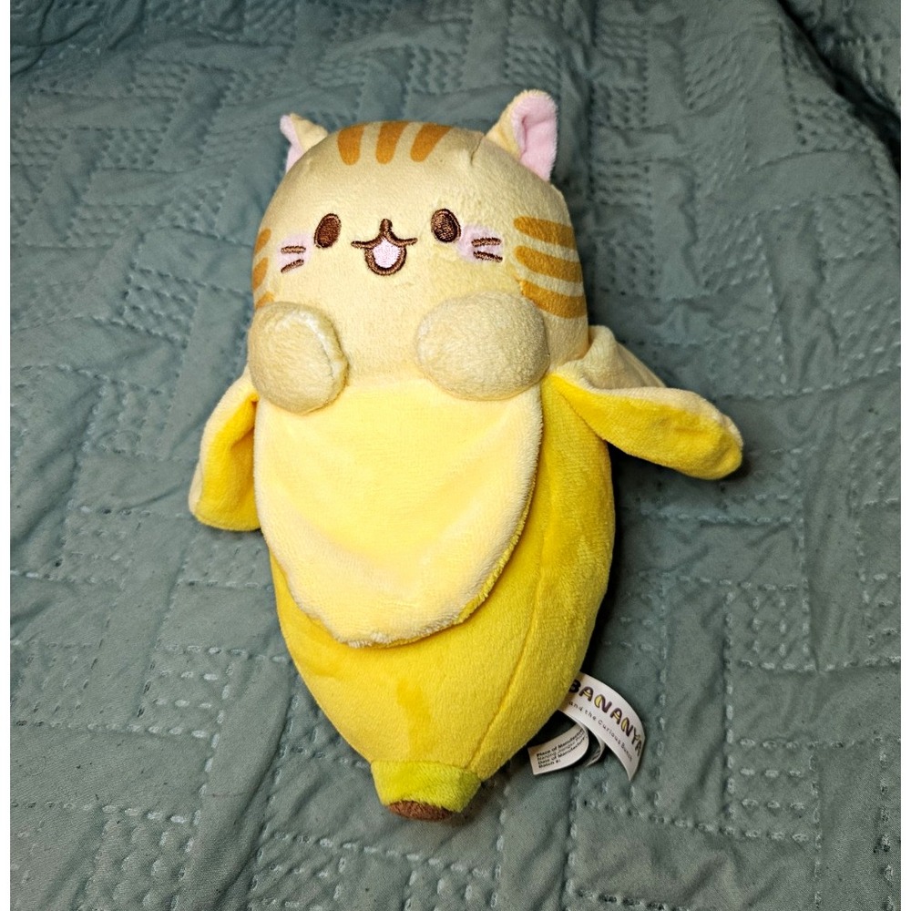Bananaya and the Curious Bunch Bananaya Cat in Banana Yellow Plush 11in Label